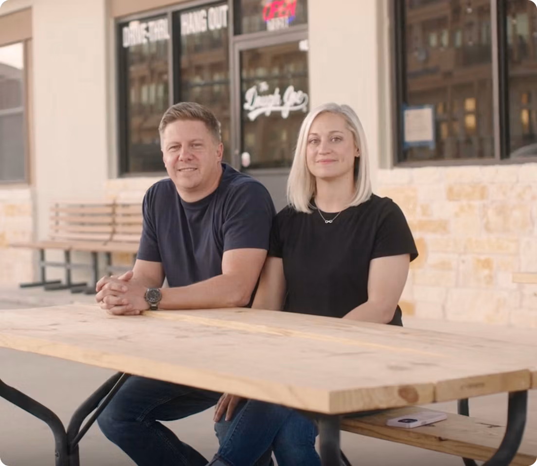 Business owners discussing funding